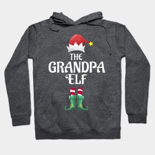 The Grandpa Christmas Elf Matching Pajama Family Party Gift Hoodie